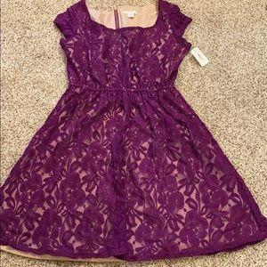 Purple Lace Dress